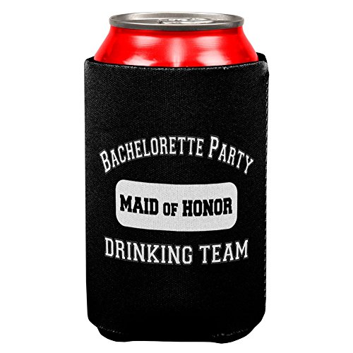 Old Glory Maid of Honor Bachelorette Party Can Cooler - Insulated Beer & Soda Holder for Wedding Showers, Girls Night Out & Bridal Celebrations