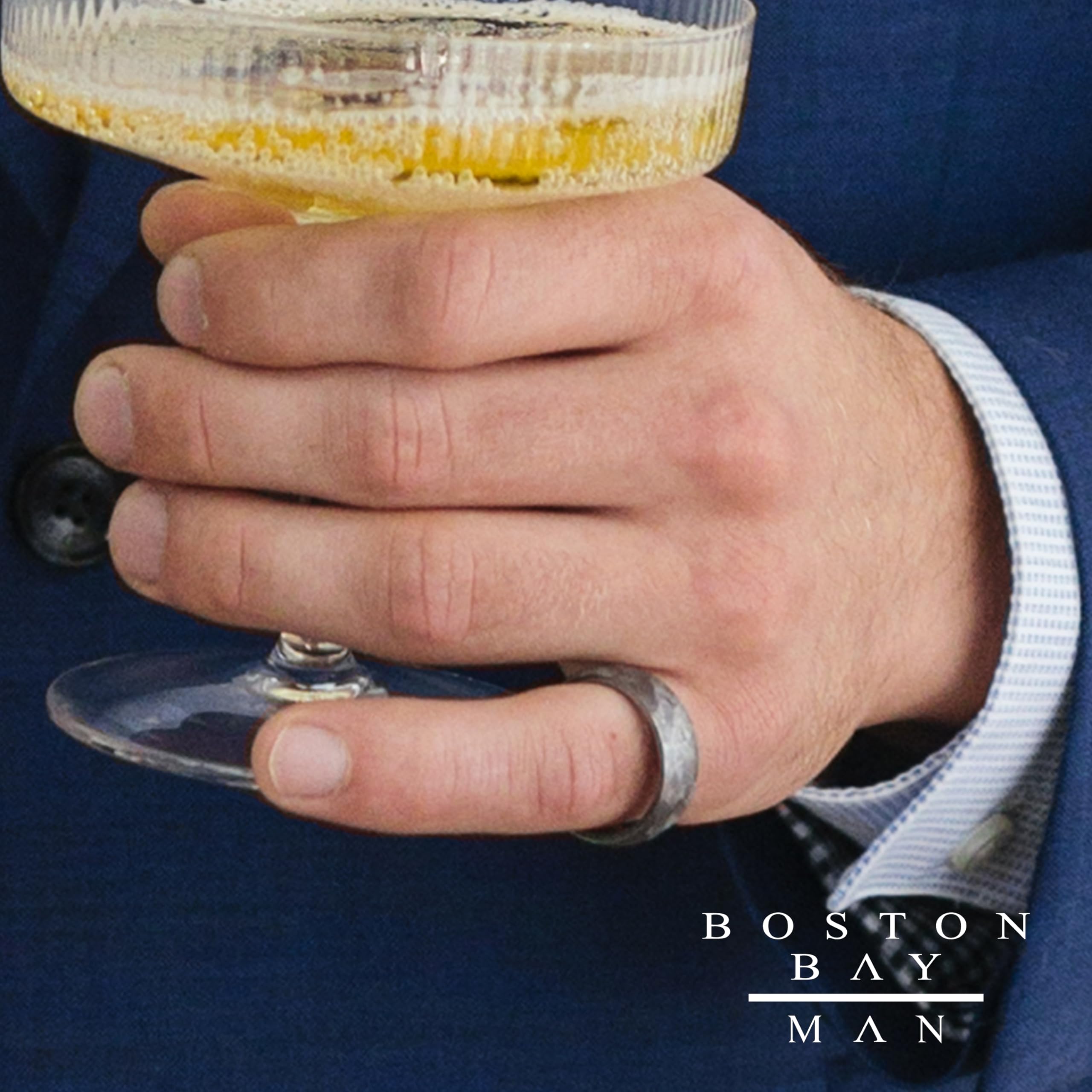 Boston Bay Diamonds Tantalum Comfort Fit Men's Wedding Band & Fashion Ring - 7mm & 8mm Width Options - Hypoallergenic Durable Tungsten Alternative - Perfect for Weddings, Anniversaries & Everyday Wear
