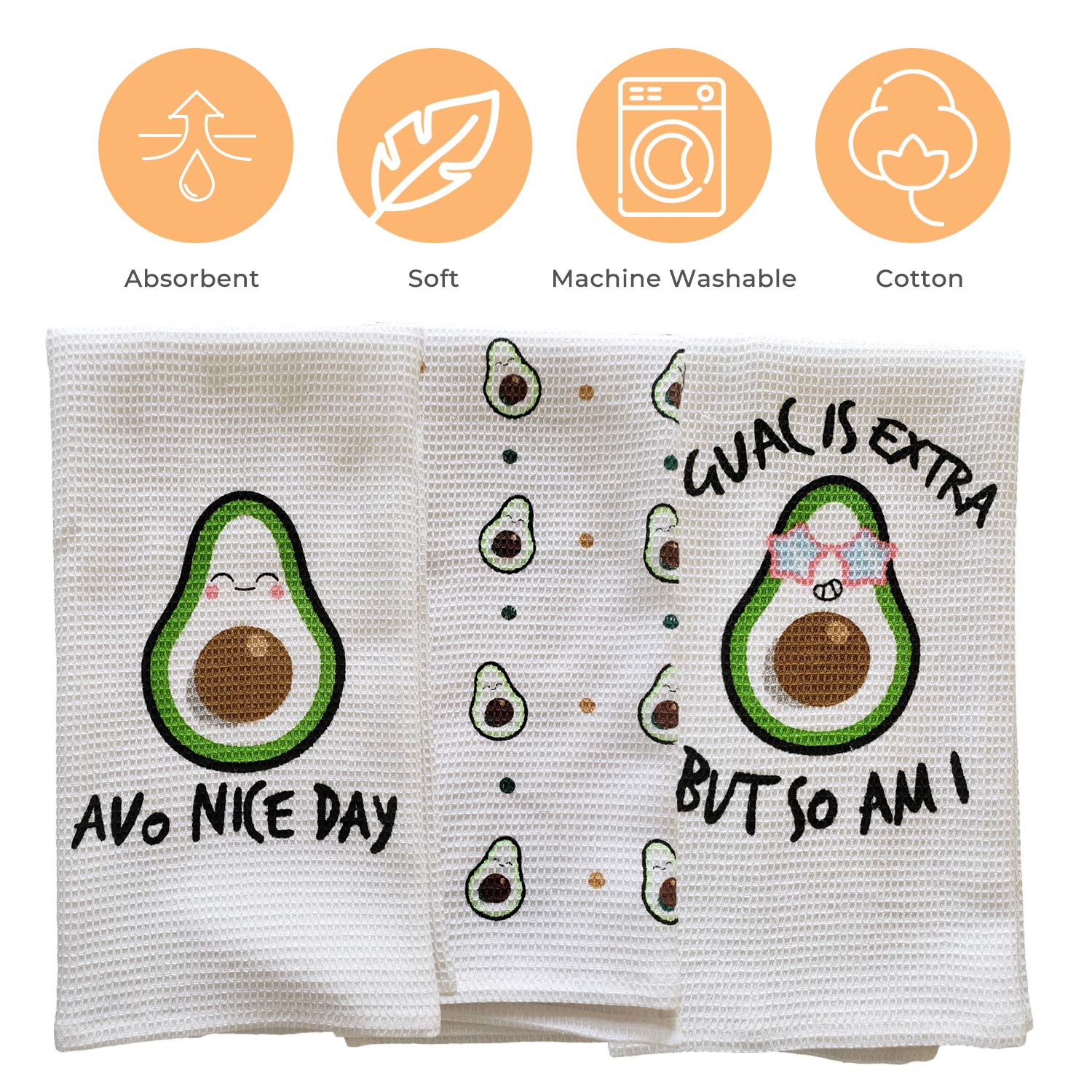 Premium 100% Cotton Kitchen Hand Towels Set - Ultra Soft & Highly Absorbent Terry Cloth Tea Towels (28