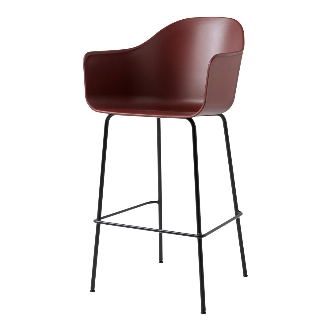 Harbor Bar Stool - Rustic Wooden Counter Height Bar Chair with Backrest for Kitchen Island, Pub & Home Decor - Perfect for Dining, Entertaining & Relaxing