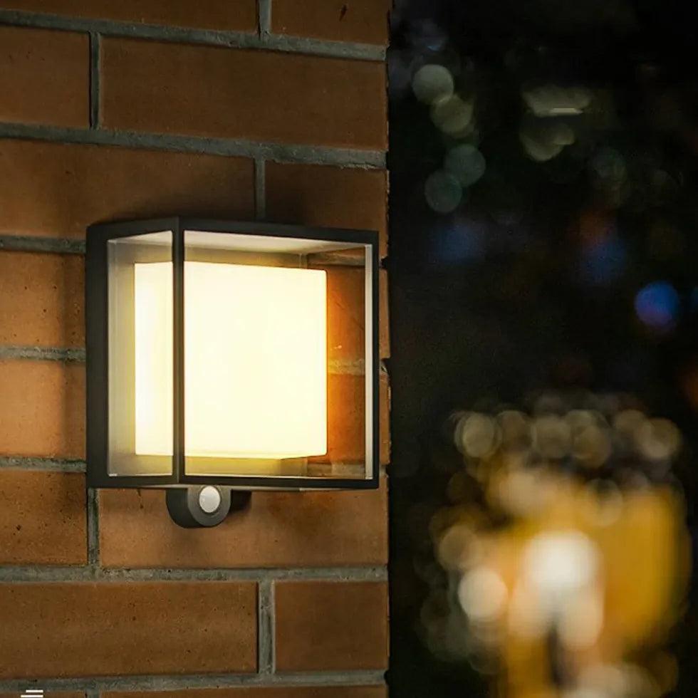 Solar Powered Outdoor Wall Lights with Motion Sensor - Weatherproof & Energy Efficient for Garden, Patio, and Driveway Security Lighting