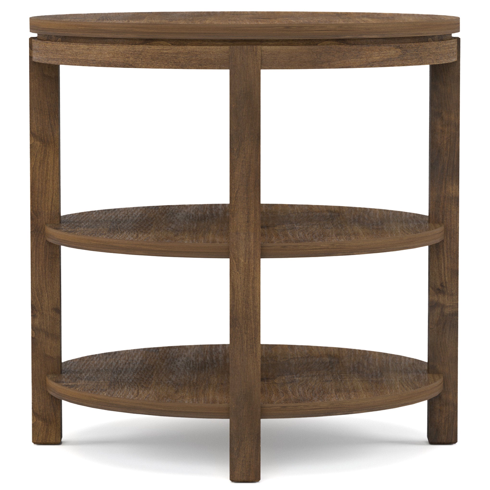 Dwyer Modern Round End Table - Small Side Table for Living Room, Bedroom, Office - Sturdy Wooden Accent Table with Smooth Finish for Home Decor