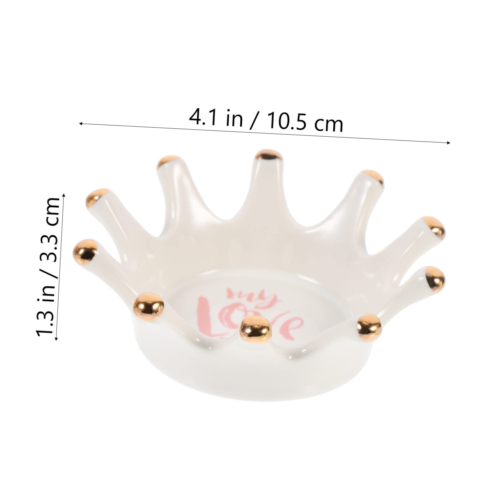 Ceramic Nail Organizer Tray - Manicure Storage Box for Nail Pens, Dipping Dish & Ring Holder | Perfect for Salon, Home Nail Care & Professional Use
