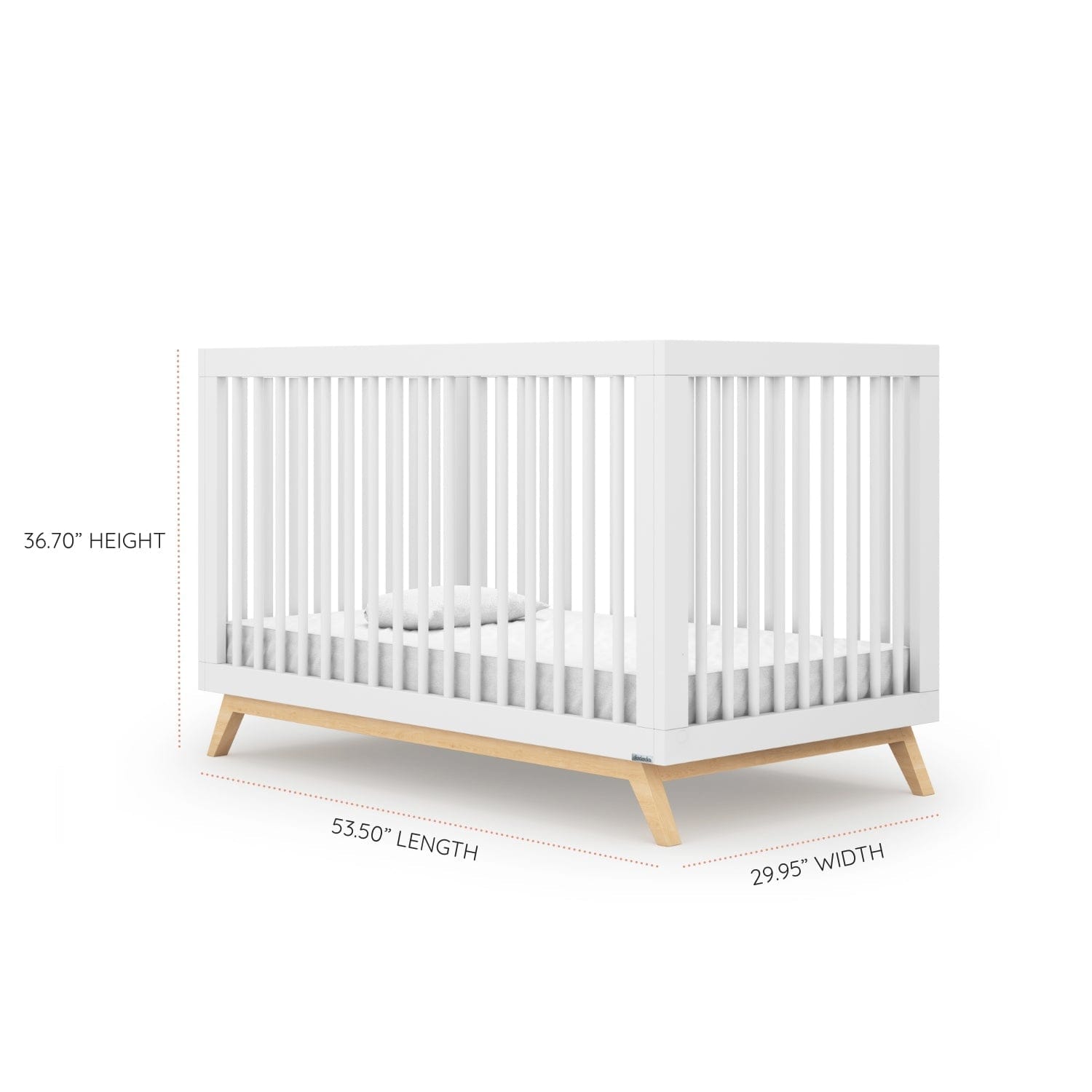 Soho 3-in-1 Convertible Baby Crib - Toddler Bed & Daybed - Nursery Furniture for Newborns to Kids | Perfect for Small Spaces & Modern Nurseries