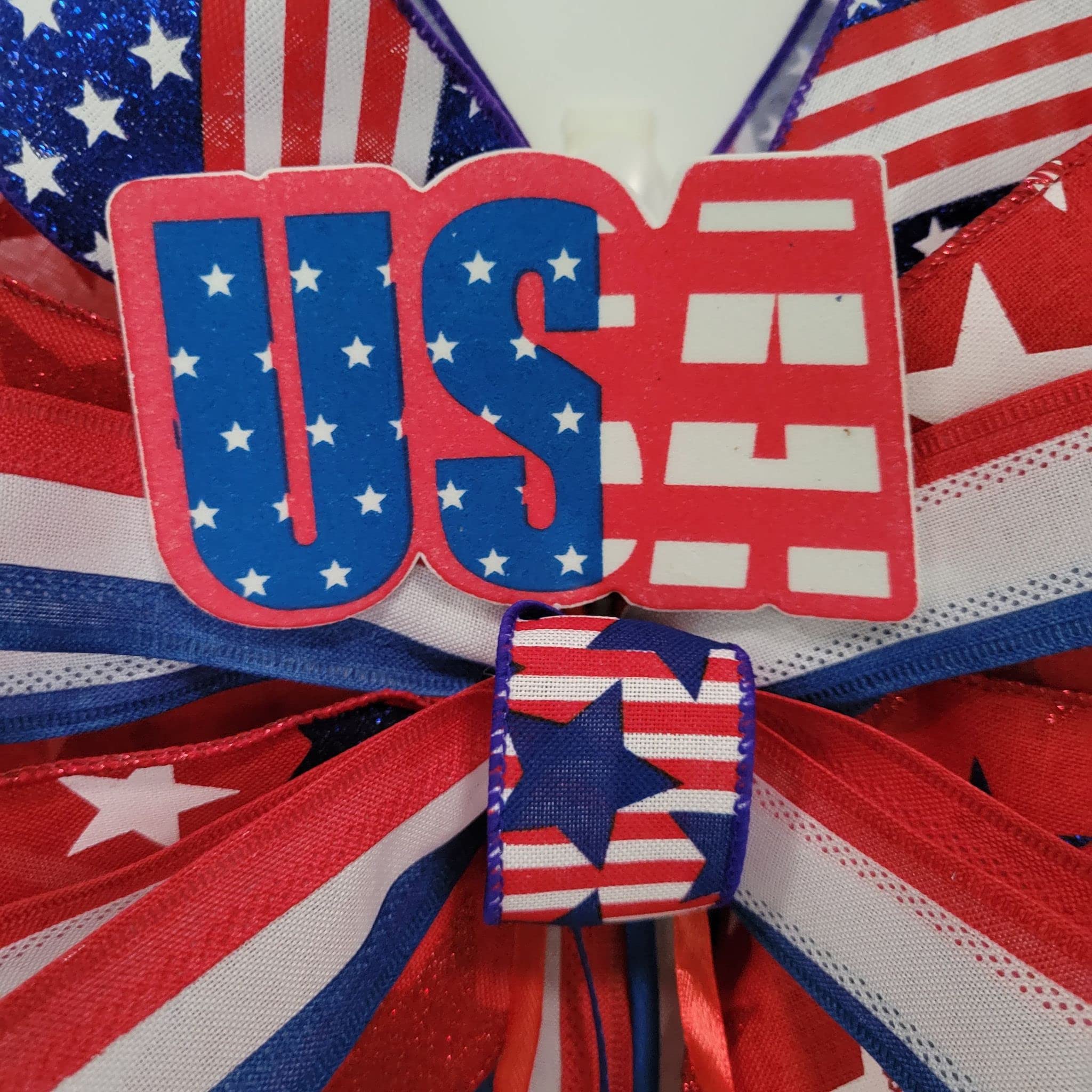 Red Bow for Mailbox - Patriotic Decorations for First Responders & USA-Themed Mailbox Bows | Perfect for Holidays, Parades & Front Yard Decor