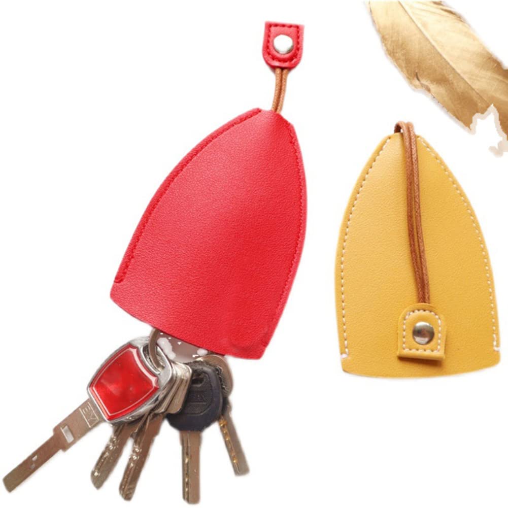**Zcargel PU Car Key Cover - Cute Cartoon Universal Key Case for Cars, Keychain Holder for Pocket, Backpack & Bag Decoration - Perfect for Everyday Use & Travel Accessories**