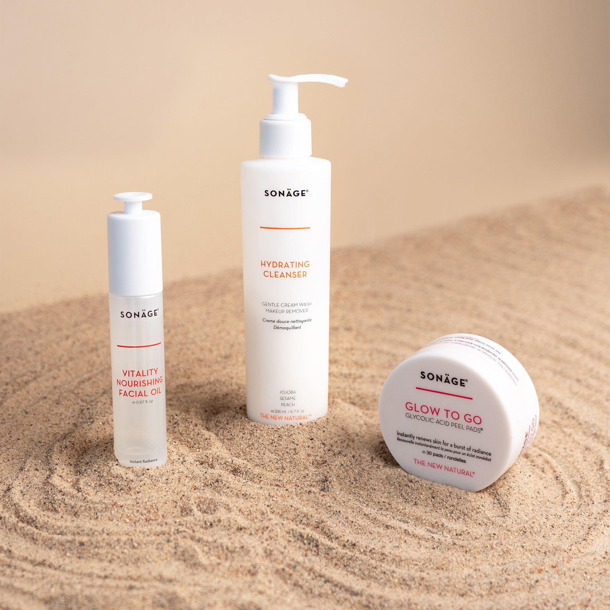 Minimalist Skincare Set - Gentle Daily Face Care Routine for Sensitive Skin | Perfect for Travel & On-the-Go Use