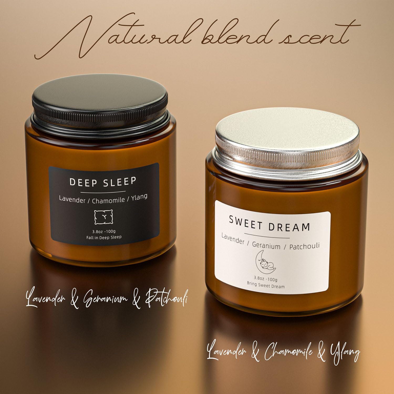 BOYUJK Scented Candles Set - Stress Relief & Sleep Aid for Home | Gifts for Women & Men
