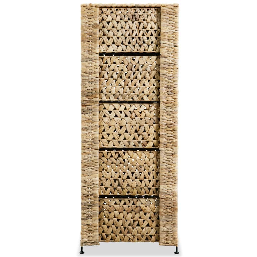 6-Tier Water Hyacinth Storage Basket Organizer - 18.5x14.6x39.4 Inches for Home, Office & Garage Organization - Perfect for Toys, Tools, Blankets & Clutter Control
