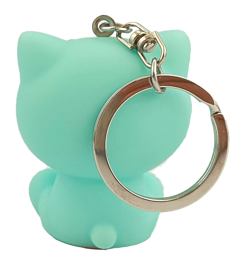 Sanrio Mint Cinnamon Roll Keychain - Cute Kawaii Character Keyring for Bags, Wallets & Backpacks - Perfect Gift for Anime Fans & Hello Kitty Lovers