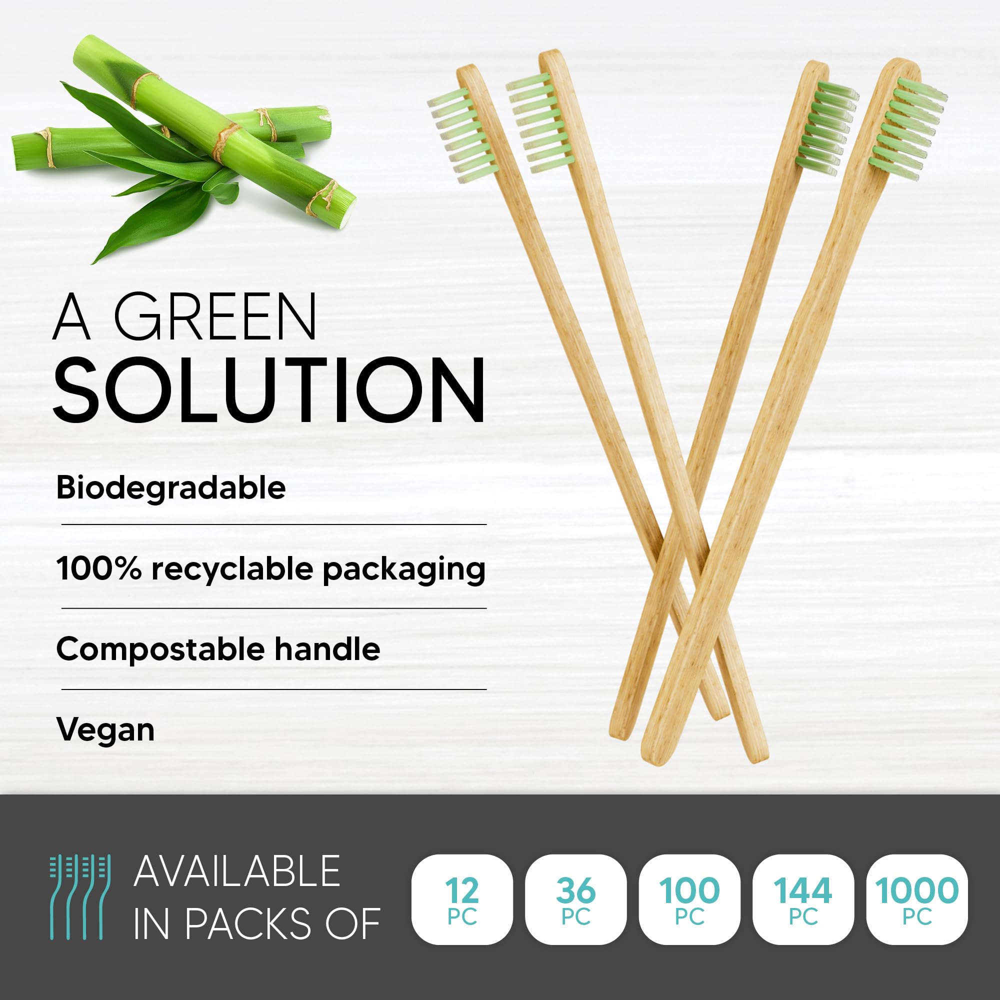 144 Pack Disposable Bamboo Toothbrushes with Built-in Toothpaste - Eco-Friendly Prepasted Toothbrushes Individually Wrapped | Soft Bristles for Travel, Camping, Work, Emergency Kits & On-the-Go Oral Care