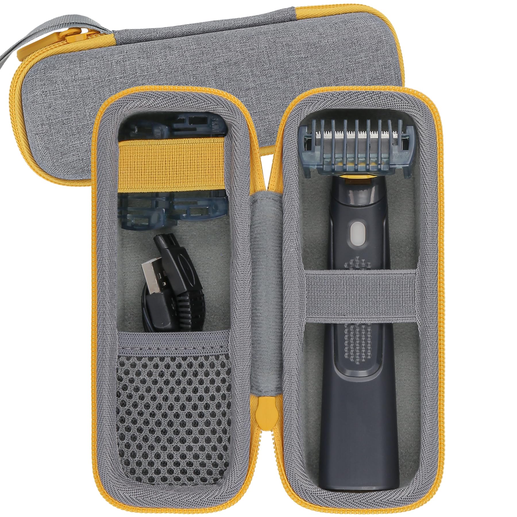 Aenllosi Hard Travel Case for Microtouch Solo Titanium & Beard Body Razor - Protective Storage Organizer for Men's Grooming Kit | Perfect for Home, Gym & Business Trips