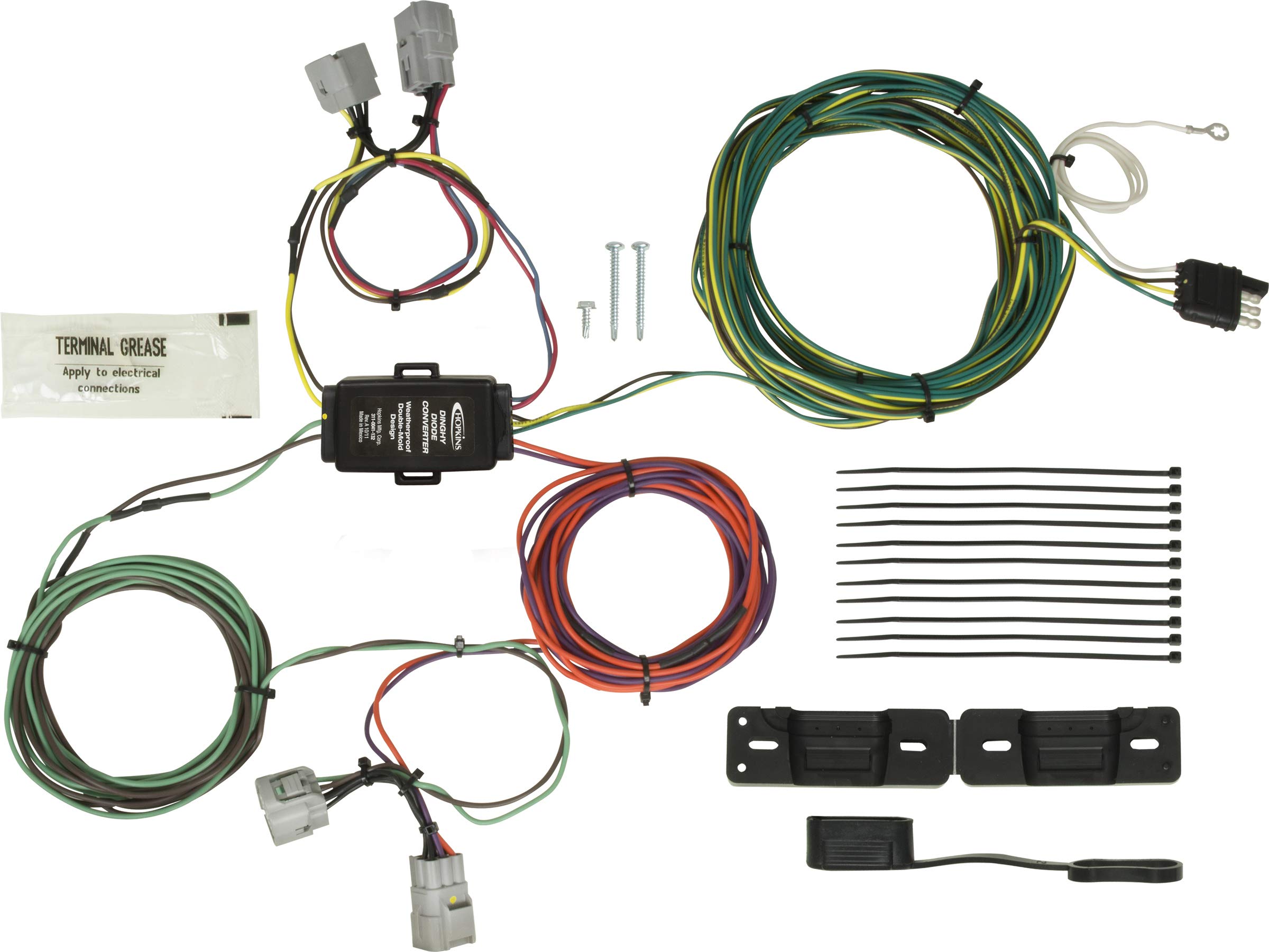 Hopkins 56208 Diode Plug-in Simple Wiring Kit for Automotive LED Lights & Trailer Wiring - Easy DIY Installation for Trucks, RVs & Trailers