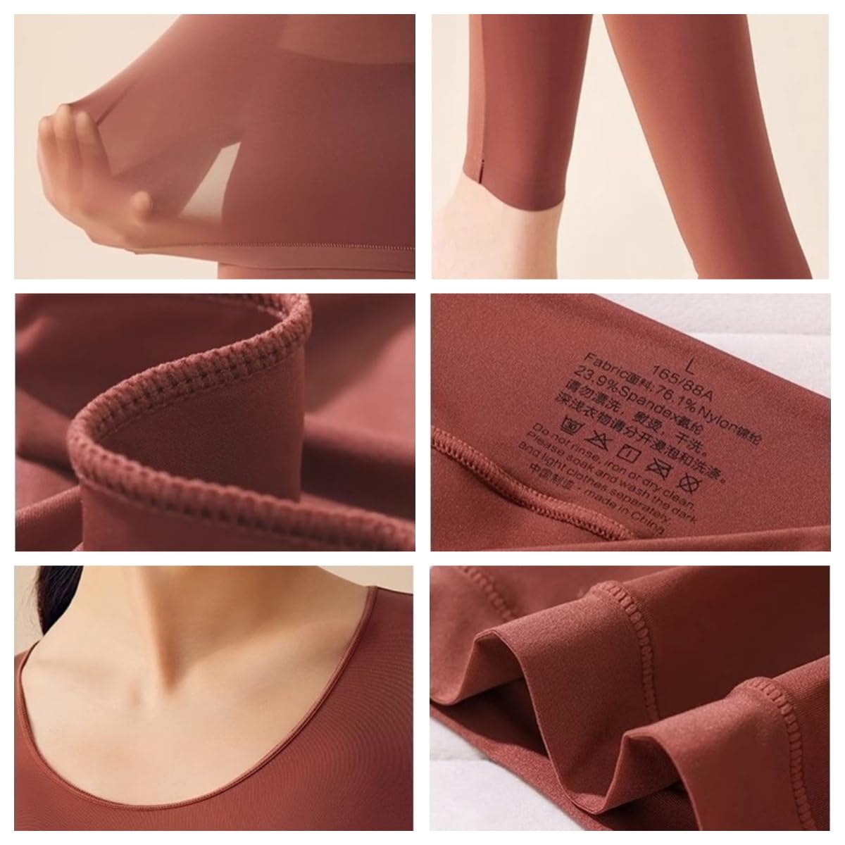 Women's Ultra Thin Seamless Thermal Underwear Set - Elastic Warm Base Layer Top & Pants - Ultra Soft Winter Pajamas for Women - Perfect for Cold Weather, Layering & Indoor Comfort