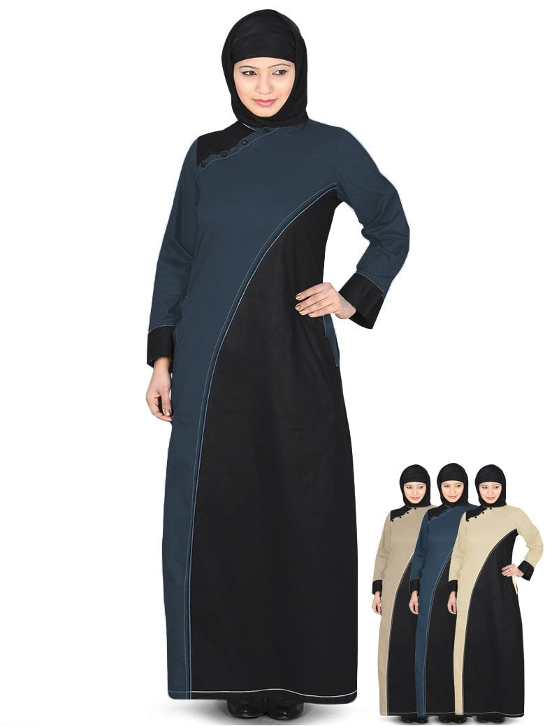 Elegant Aleeza Abaya - Modest Muslim Dress for Women - Perfect for Prayer, Weddings & Special Occasions