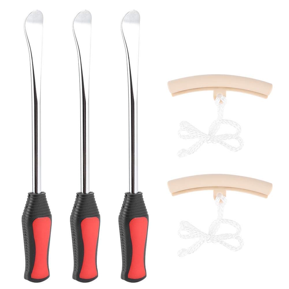Akozon Motorcycle Tire Lever Tool Spoon Set - Heavy Duty Bike Tire Change Kit with Rim Protectors for Dirt Bikes, ATVs & Motorcycles | Perfect for Off-Road Adventures & DIY Repairs