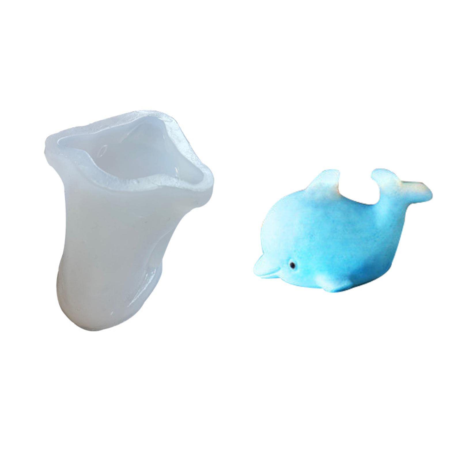 Dolphin-Shaped Chocolate Molds & Fondant Molds - DIY Candy, Cake Decorating, Baking Tools for Chocolate, Clay, Gumpaste, Gypsum, Candle & Soap Making - Perfect for Birthday Parties, Wedding Cakes & Craft Projects
