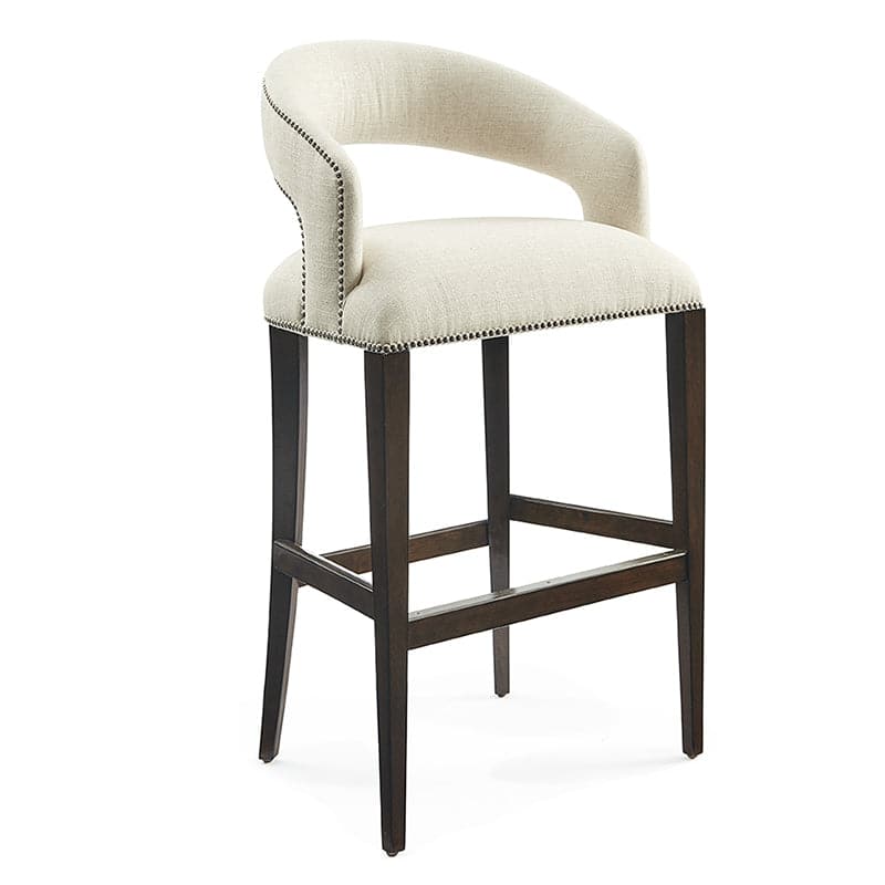 Annabelle Bar Stool - Modern Kitchen Island Stool with Backrest, Adjustable Height & Swivel Base - Perfect for Breakfast Bars, Home Bars & Kitchen Counter Seating