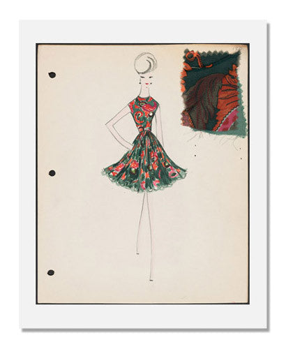 Arnold Scaasi Sketch Book Fall 1961 - Vintage Fashion Designer Sketch Collection for Art Inspiration & Fashion History Research