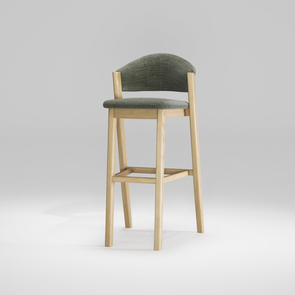 CARAVELA Bar Stool - Modern Adjustable Counter Height Stool with Backrest, Set of 2 - Perfect for Kitchen Island, Breakfast Bar & Home Pub Decor