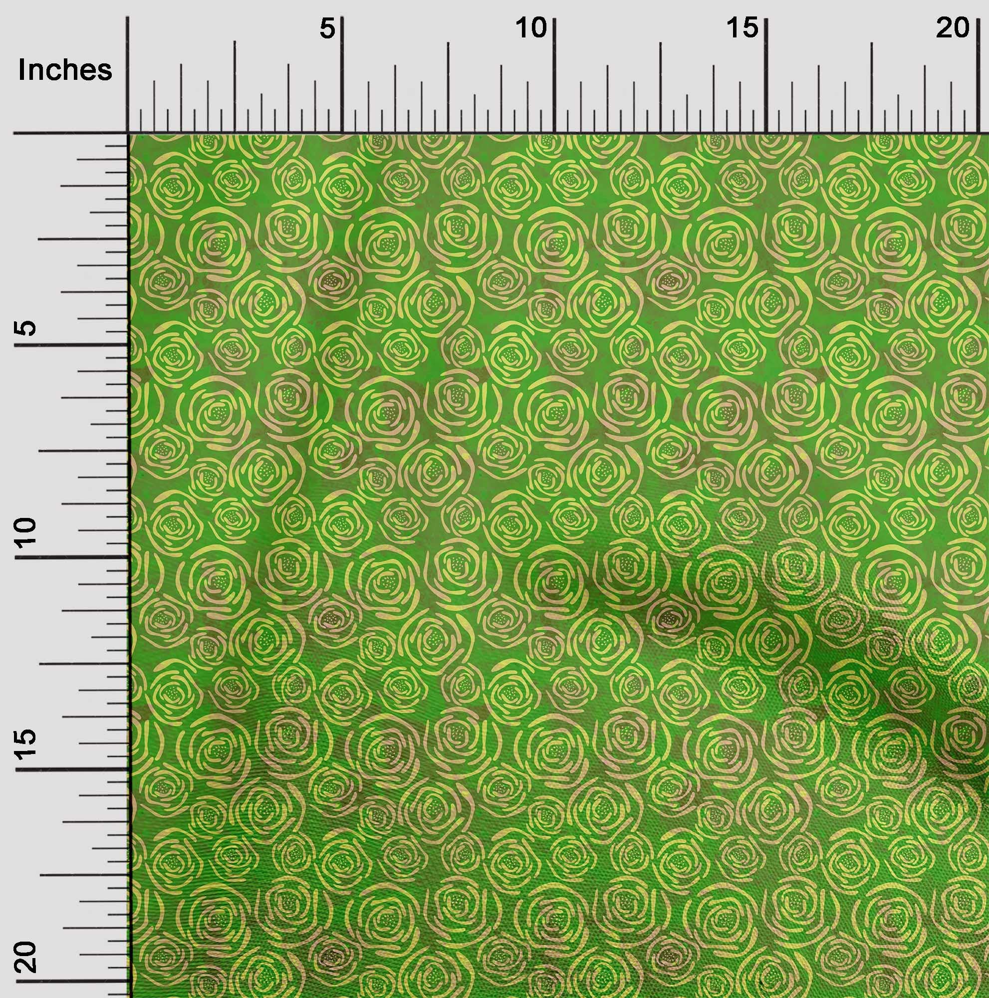 Premium 100% Cotton Cambric Dark Green Batik Fabric by The Yard - 56 Inch Wide for DIY Clothing, Quilting & Home Decor - Ideal for Dresses, Curtains & Craft Projects