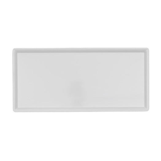White Melamine Rectangular Serving Platter 20.1 x 9.5 Inches - Durable Dishware for Parties, Buffets & Entertaining - Arcata 922364