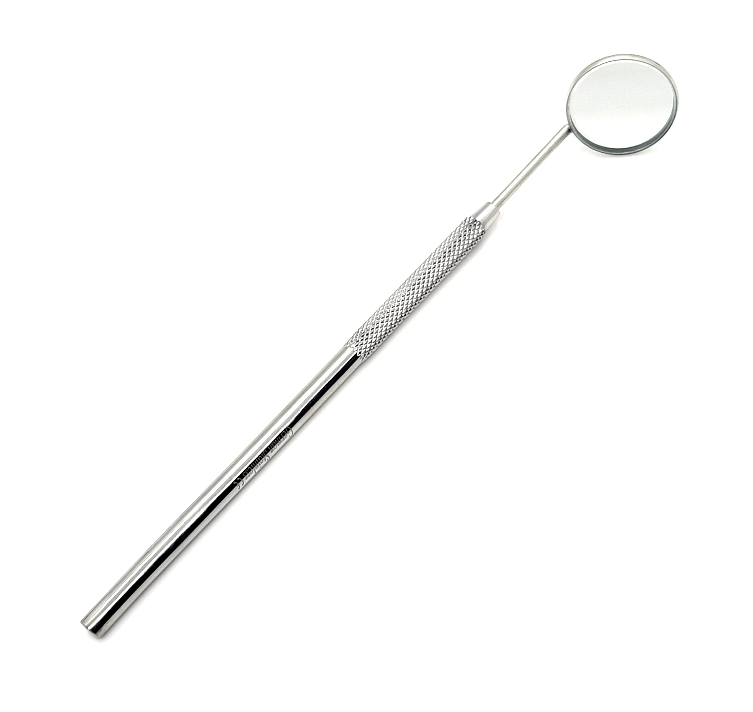 Dental Mouth Mirror #5 - Stainless Steel Handle, Cone Socket, 6.5