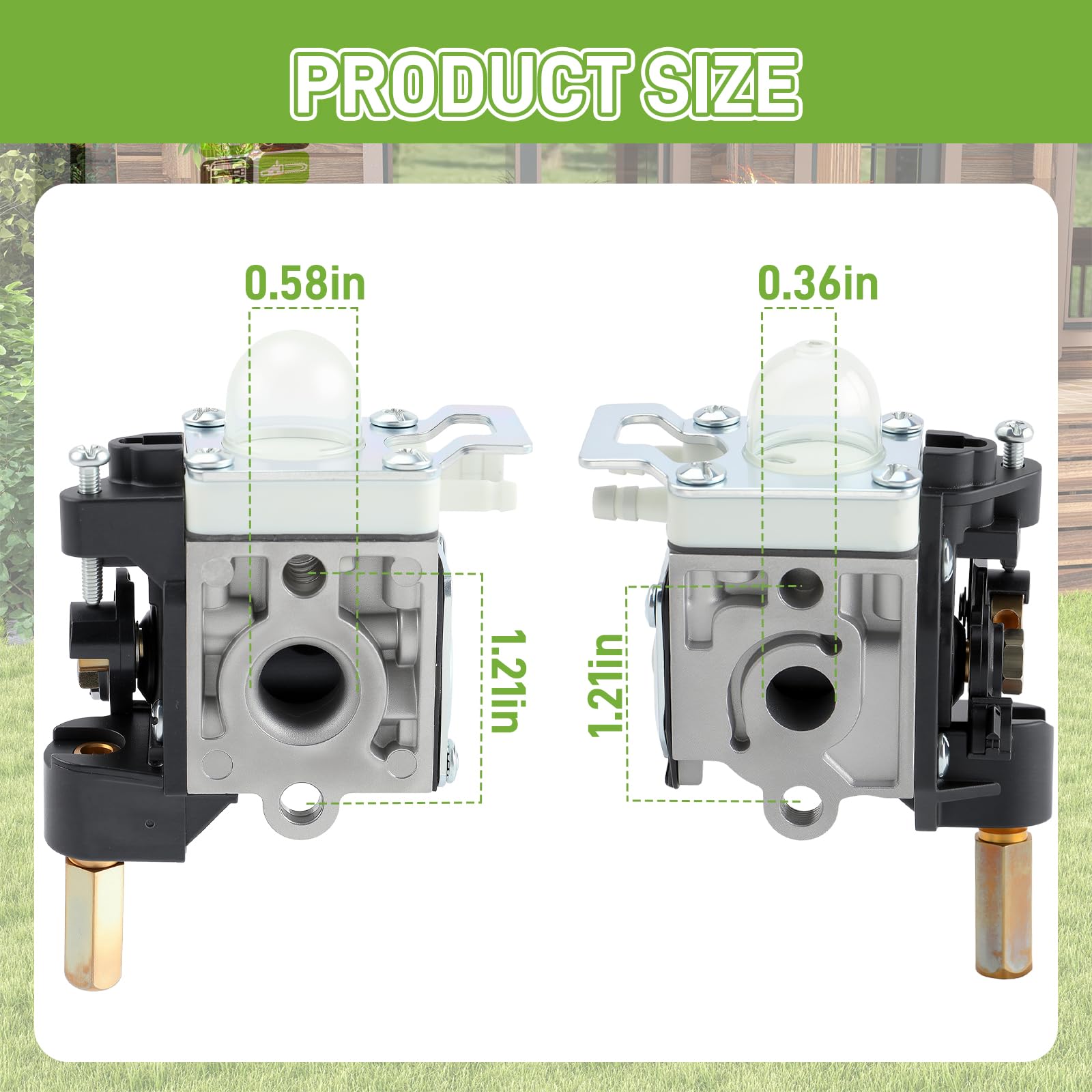High-Performance Carburetor Replacement for Echo SRM 210 SRM-230 SRM211 GT200 HC150 HC151 PE200 PE201 PPF210 PPF211 Trimmer - Compatible with ZAMA RB-K75 & OEM Part Numbers A021000740 A021000741 A021000742 - Perfect for Lawn Maintenance, Landscaping & Professional Gardening Use