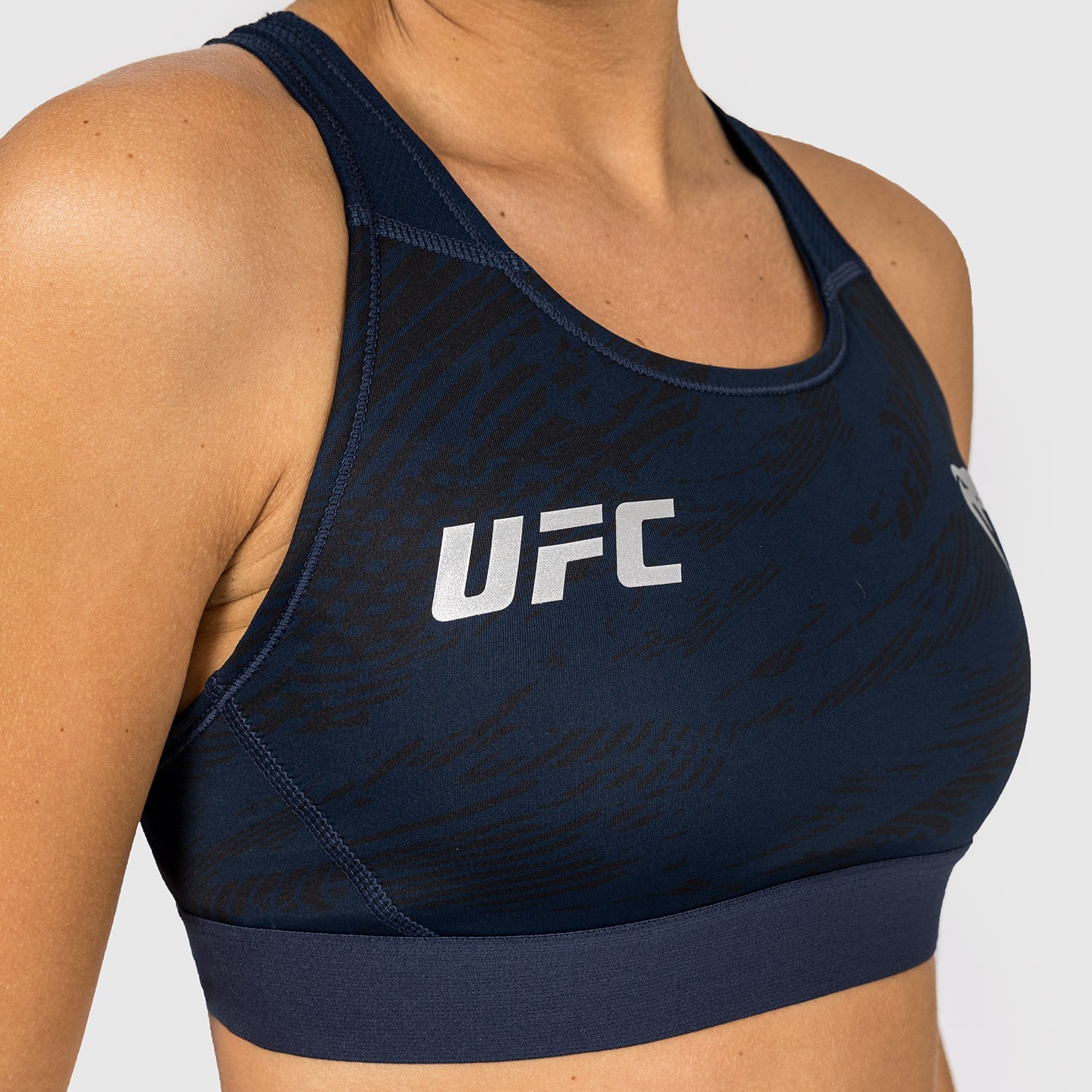Venum UFC Fusion Fight Week Women's Sports Bra - Breathable Workout Top for MMA, Boxing & Fitness Training - Oceanic Blue
