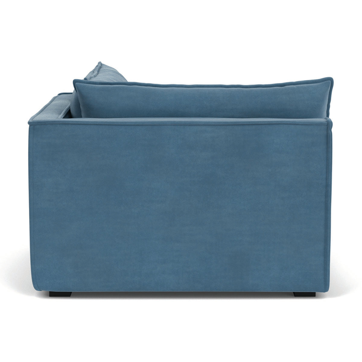 Daphne Velvet Right Corner Modular Sofa - 1 Seater Contemporary Sectional Couch for Small Spaces | Perfect for Apartments, Living Rooms & Cozy Corners