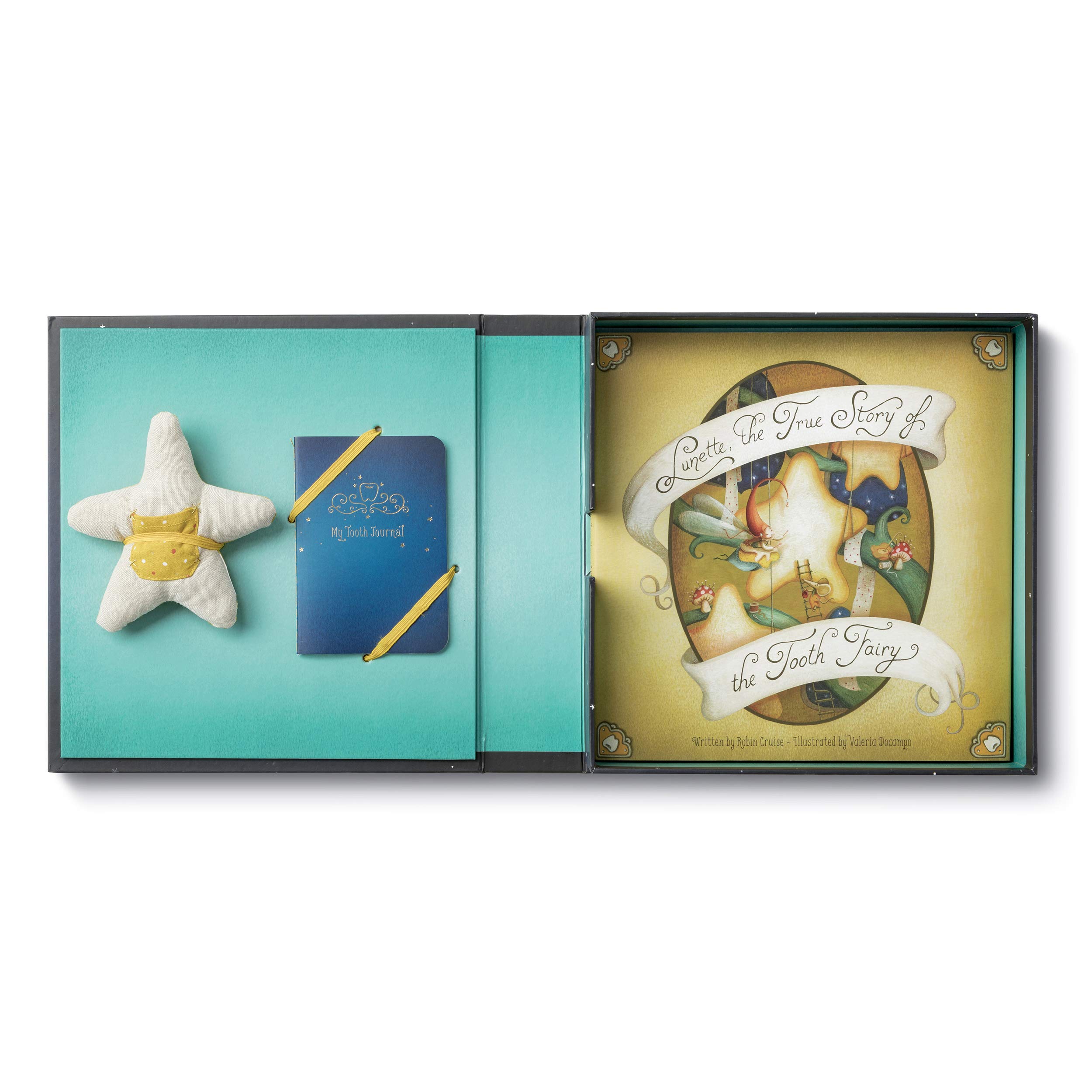 The Tooth Fairy Kit for Kids — Includes Storybook, Star Pillow with Pocket for Teeth & Treasures, Keepsake Journal | Perfect for First Lost Tooth, Bedtime Traditions & Magical Memories