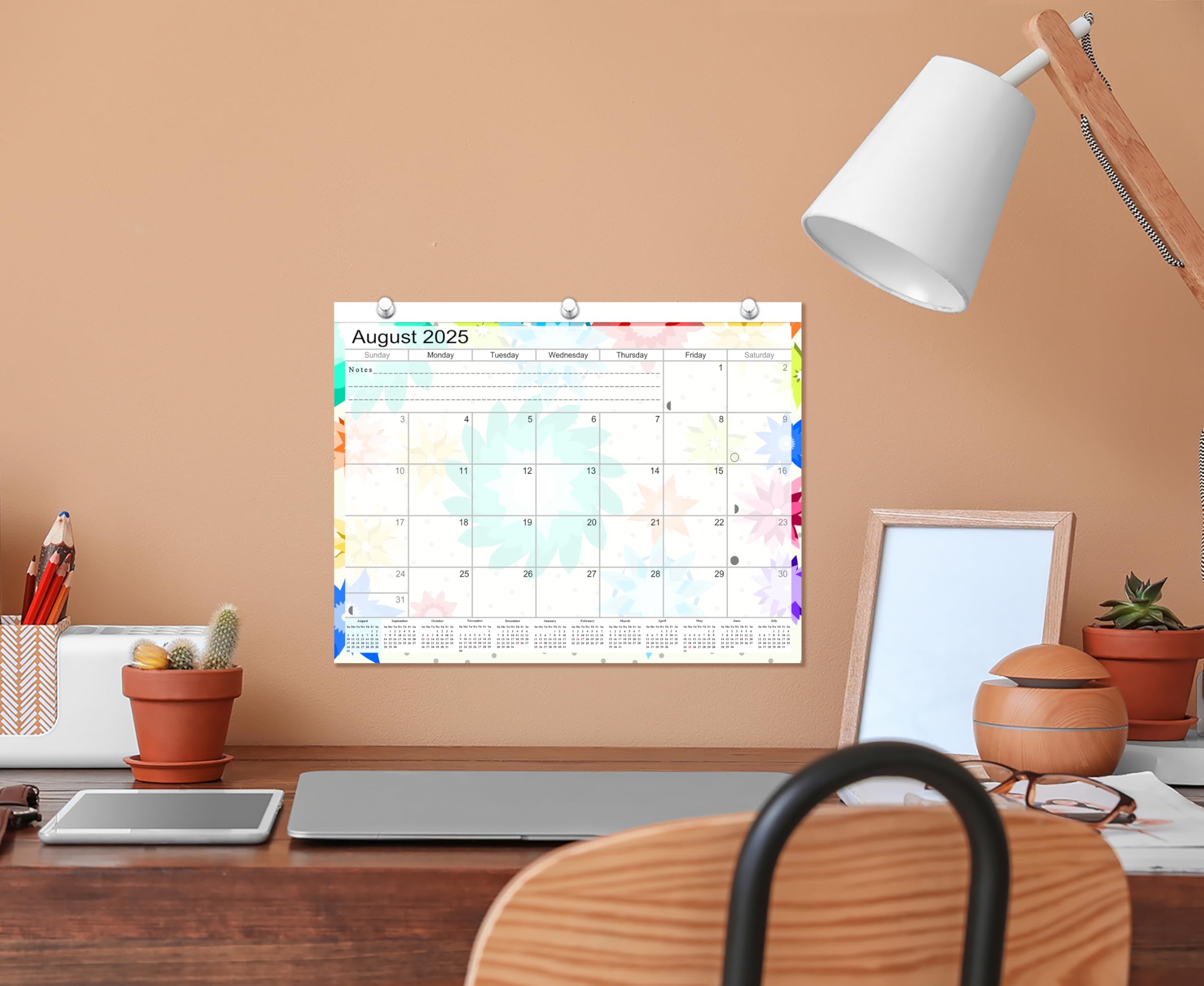 2024-2025 12-Month Academic Student Planner & Calendar - 3-Ring Binder, Desk or Wall Organizer for School, College & Office Use - Perfect for Homework Tracking, Class Schedules & Time Management