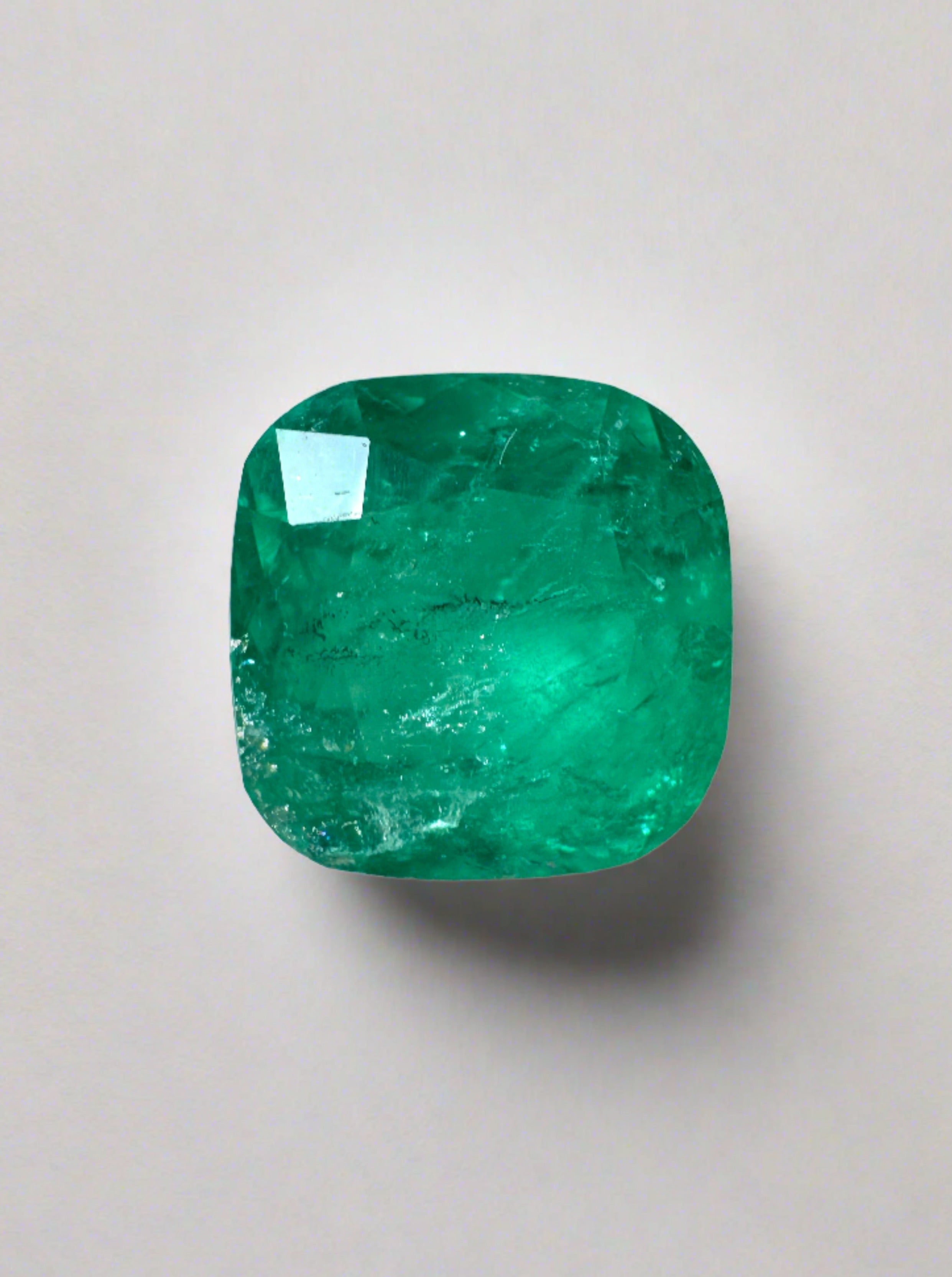 2.27 Carat Natural Loose Colombian Emerald Cushion Cut 8.5x8.5mm - Perfect for Engagement Rings, Fine Jewelry & Collector's Gemstones