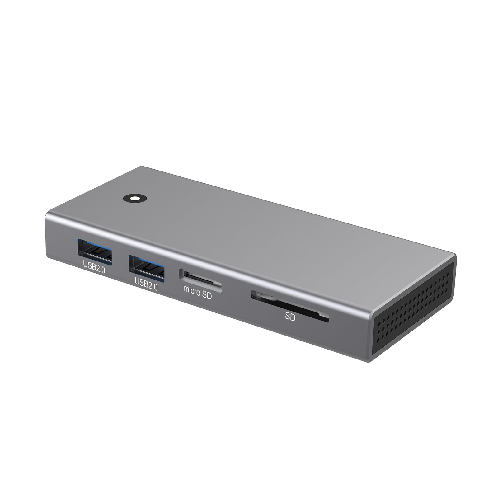 SANRLO USB C Hub with M.2 NVMe SSD Enclosure - 4K HDMI Adapter, 10Gbps USB-C, 2 USB Ports for Laptop & Monitor - Compact Docking Station with Heat Dissipation | Perfect for Home Office, Gaming & Video Editing