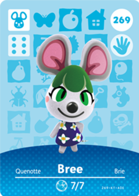 Bree Animal Crossing Amiibo Card - Series 3 Collectible Trading Cards for Nintendo Switch | Perfect for Gaming, Collecting & Gift Giving