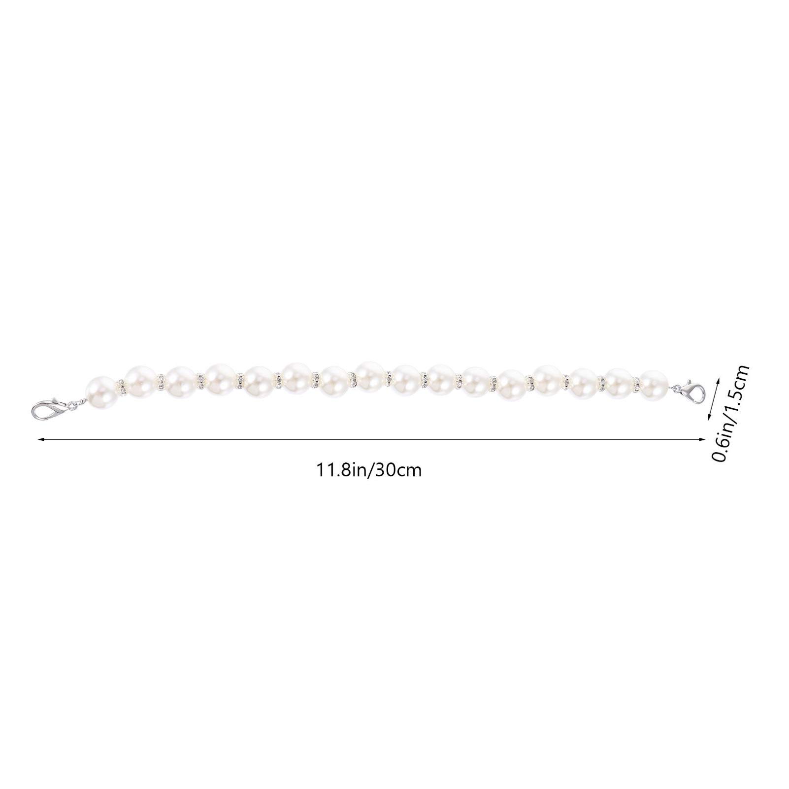 Pearl Purse Strap - Elegant Pearl Chain Bag Handle for DIY Handbag Accessories | Perfect for Evening Bags, Clutches & Crossbody Purse Styling
