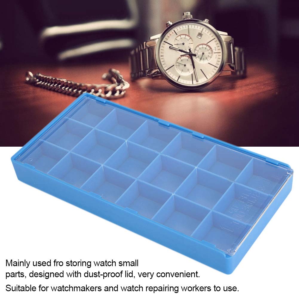 Watch Parts Storage Box - Plastic Organizer for Watchmaker Repair Tools | Workshop & Home Use