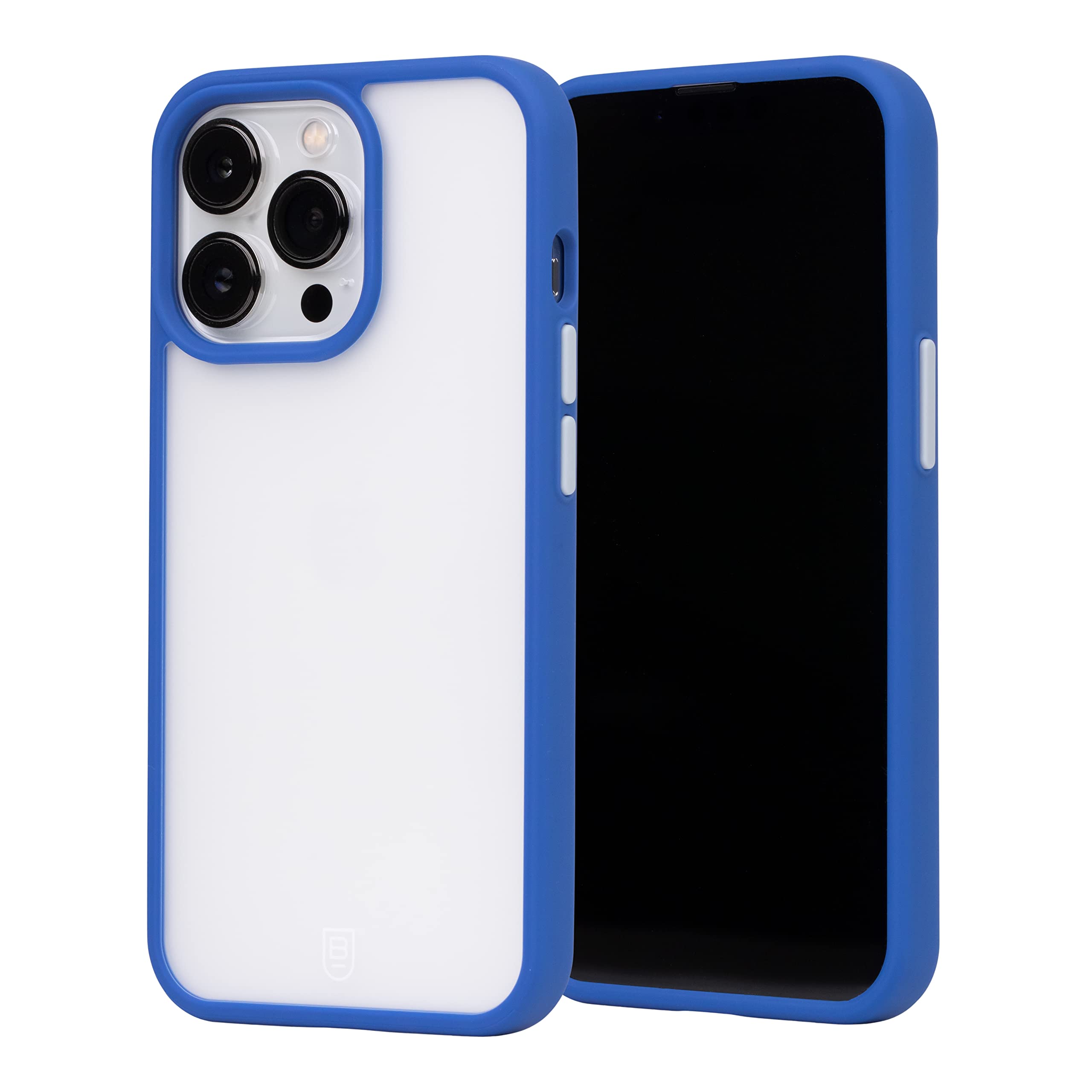 BodyGuardz Elements E13 Shockproof Case for iPhone 13 Pro - Military-Grade Protection with Camera Cover & Wireless Charging Support | Dusty Blue | Perfect for Outdoor Activities & Daily Use