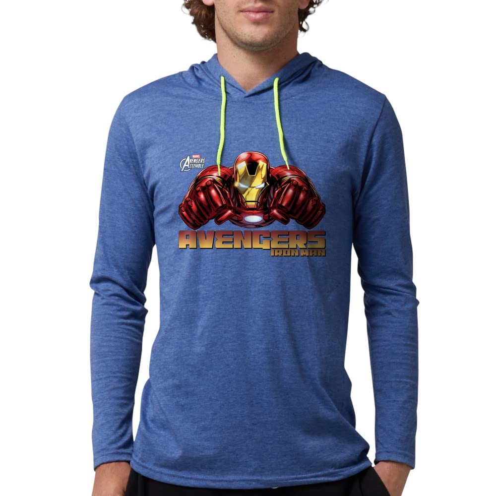 Iron Man Fists Graphic Men's Hooded Sweatshirt | Superhero Marvel Comic Hoodie for Men | Casual Wear, Cosplay & Gift for Fans