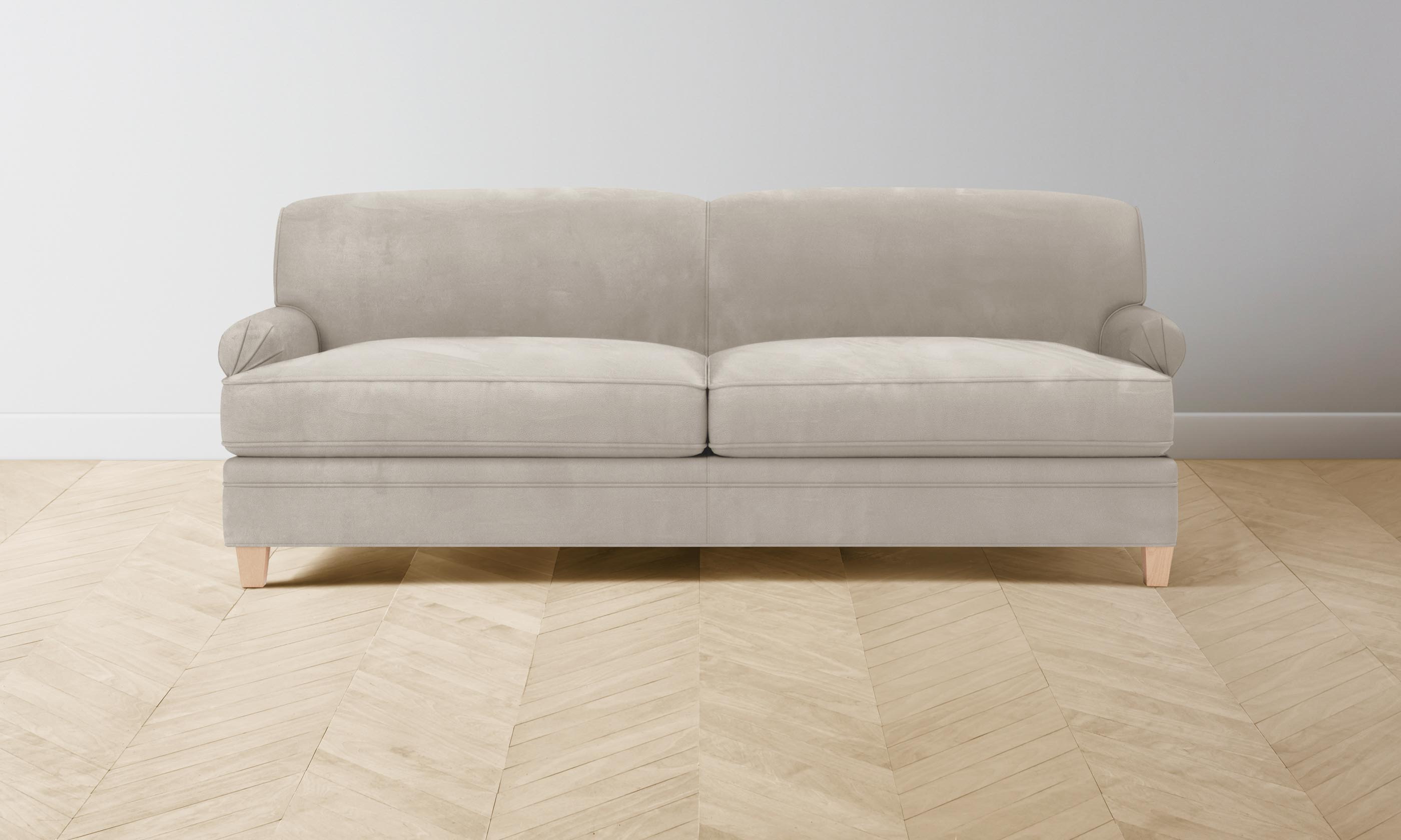 Carmine Sofa - Premium Nubuck Leather Upholstered Modern Living Room Furniture for Home & Office - Perfect for Lounging, Entertaining Guests, or Creating a Cozy Reading Nook