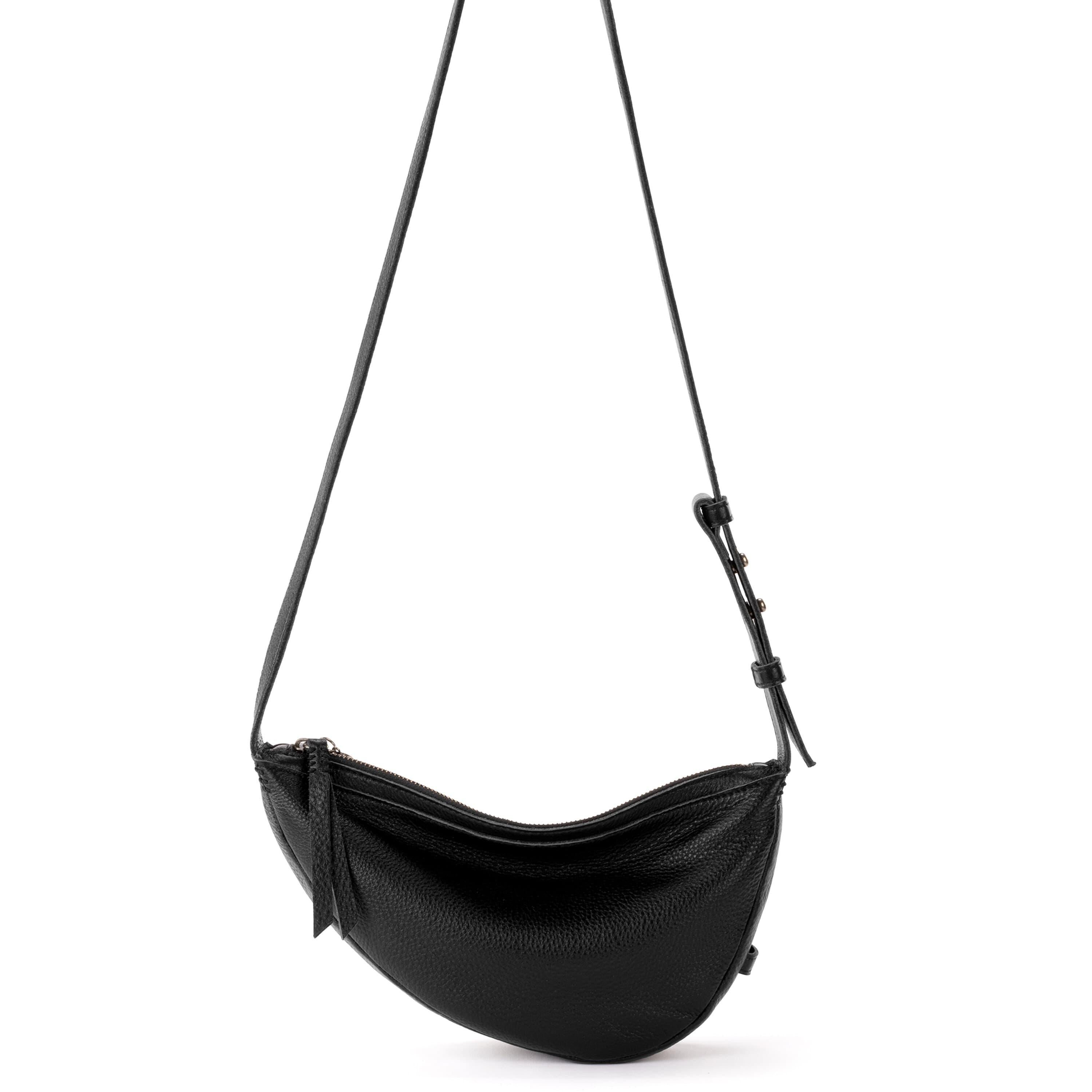 Premium Leather Tess Sling Bag in Black - Stylish Crossbody Purse for Women, Perfect for Everyday Use, Travel & Night Out