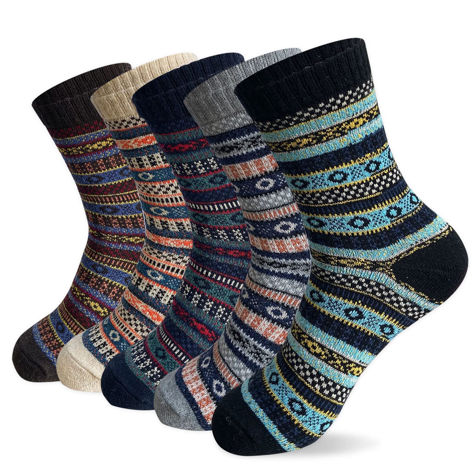 MORECOO Women's Winter Socks - Thick Wool Soft Warm Cozy Crew Socks for Women | Christmas Gifts & Stocking Stuffers | Perfect for Cold Weather, Home Comfort & Holiday Presents