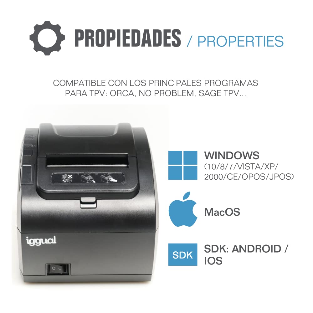 TP8002 Thermal Printer with USB, RS232 & Ethernet Connectivity - Ideal for Shipping Labels, Barcode Printing & Retail Receipts