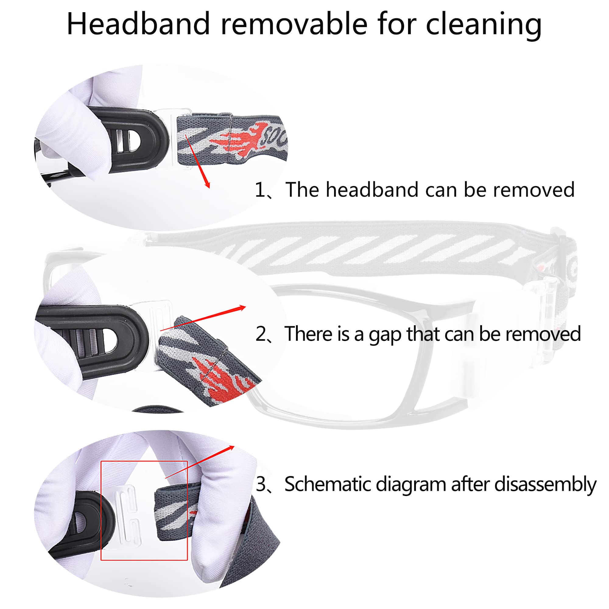 Basketball Dribbling Glasses - Sports Protective Eyewear Goggles for Men & Women - Shatterproof Training Glasses for Basketball Practice & Outdoor Sports