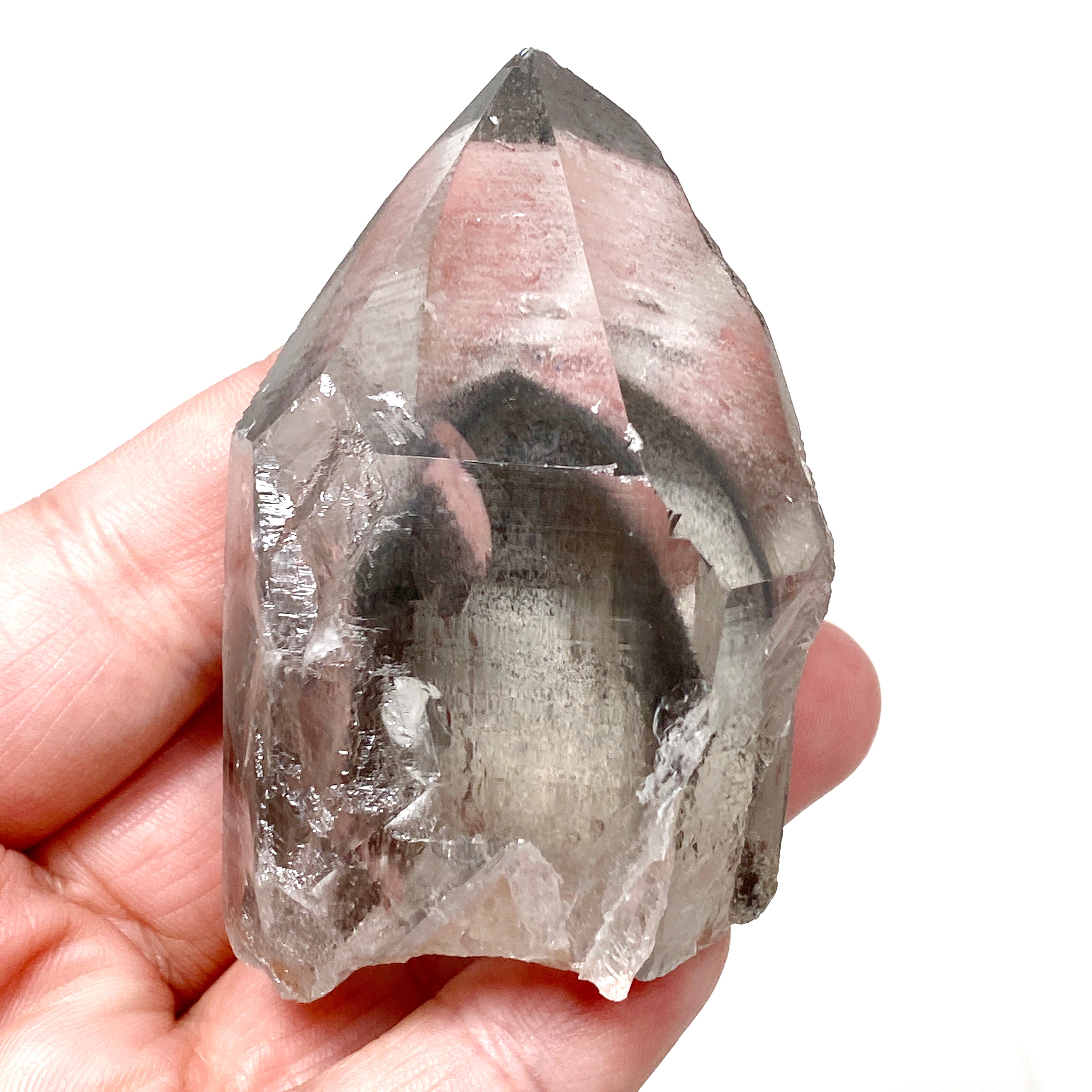 Lemurian Seed Crystal Black Phantom - 146g 70x45mm LSQ 09 - Healing Stone for Meditation, Energy Work & Spiritual Growth