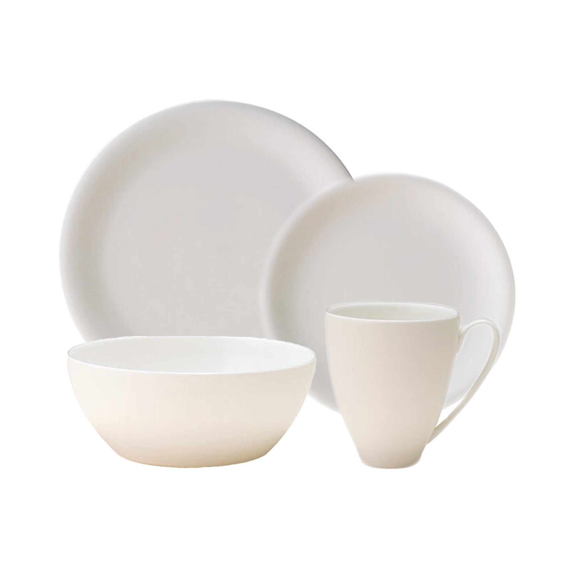 Denby China 4-Piece Place Setting - Elegant Dinnerware Set for 1, Perfect for Fine Dining, Everyday Meals & Special Occasions