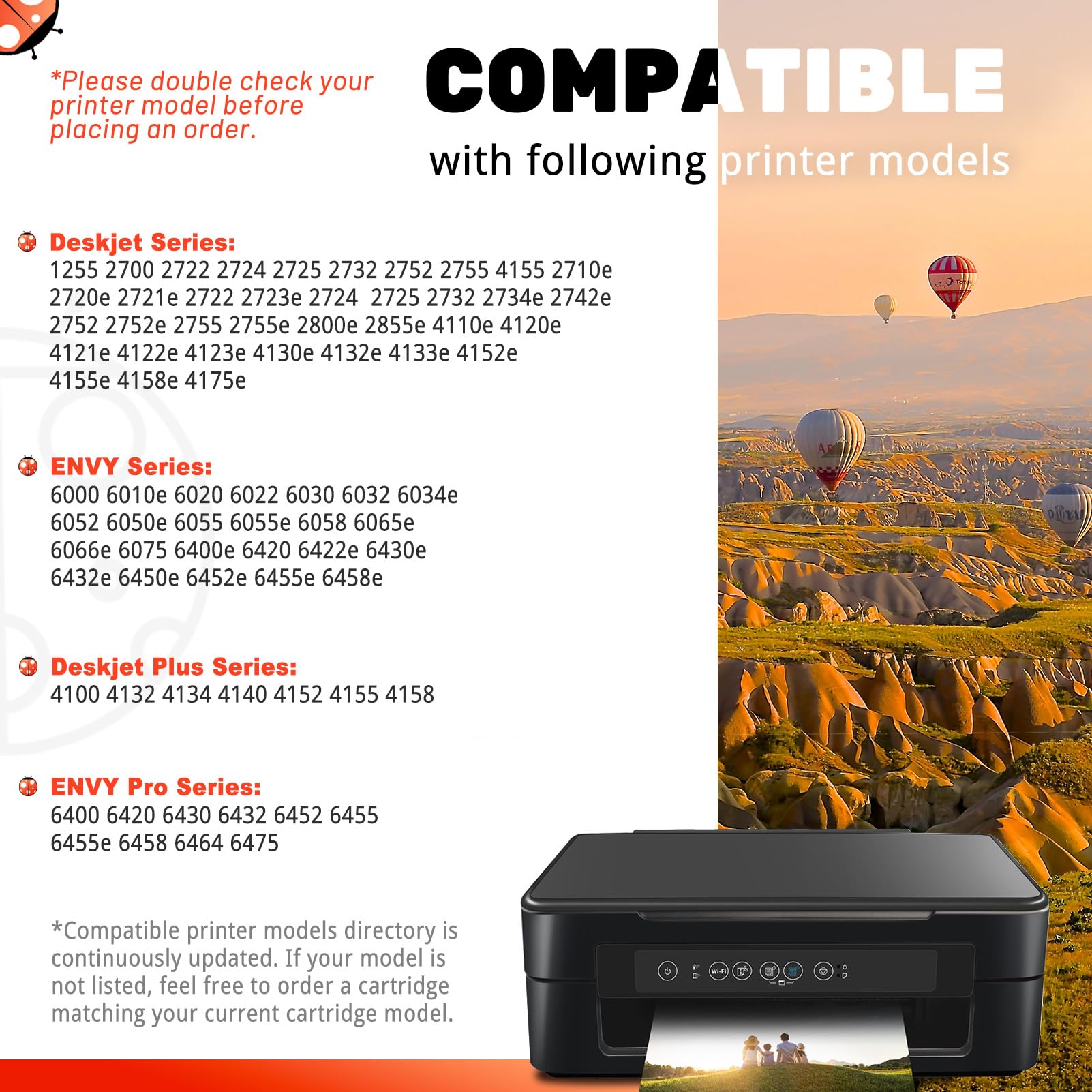COCCINK 67XL Ink Cartridges for HP Deskjet 2842e 2852e 2855e 2800e 4255e & Envy 6000 6042e 6052e 6055e 6058 6075e 6455e 6458e 6475e - HP 67 XL Black & Color Combo Pack - High-Quality Replacement Ink for Home & Office Printing