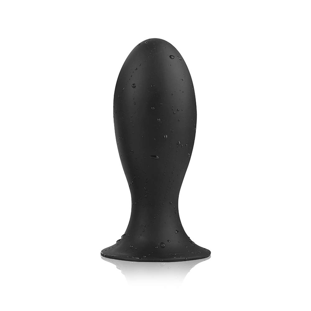 Premium Large Anal Plug with Suction Cup - Soft Liquid Silicone Prostate Massager for Men & Women - Couples Sex Toy for Enhanced Pleasure & Anal Stretching - Perfect for Solo Play, Partnered Intimacy & BDSM Exploration