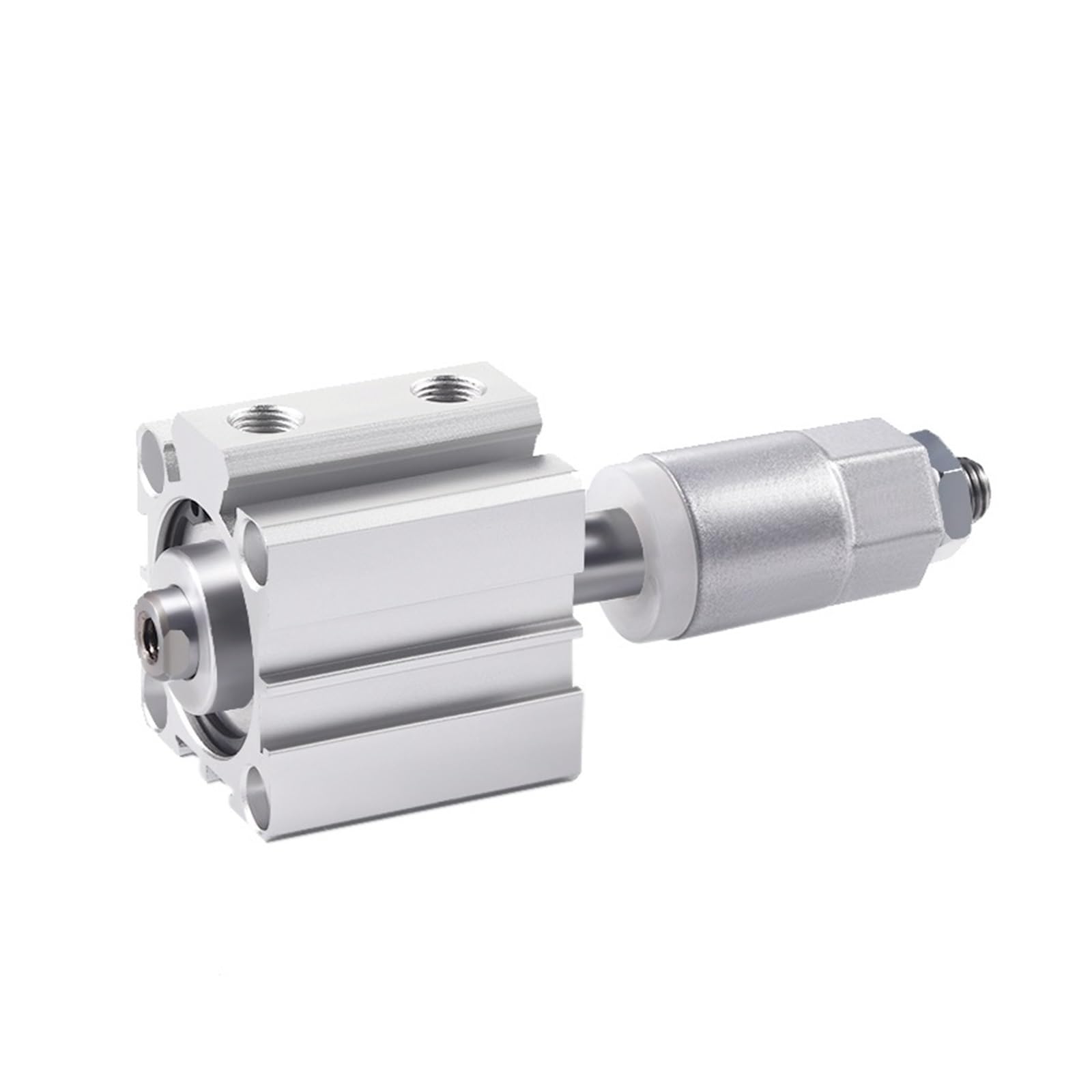 80/100mm Bore Double Acting Pneumatic Cylinder - Aluminum Alloy Adjustable Stroke Compact Thin Air Piston Tool (5-5mm Stroke, SDAJ80 No Magnet) for Industrial Automation, Packaging Machinery & CNC Equipment