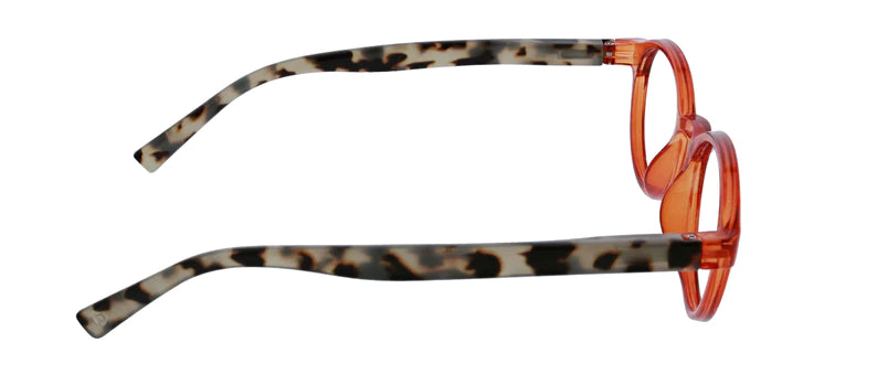 Peepers Apollo Blue Light Blocking Reading Glasses - Orange/Gray Tortoise Frame for Computer, Office & Home Use